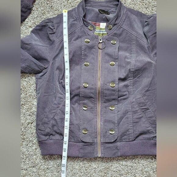 Anthropologie Idra Purple Corduroy Jacket - Picture 4 of 7
